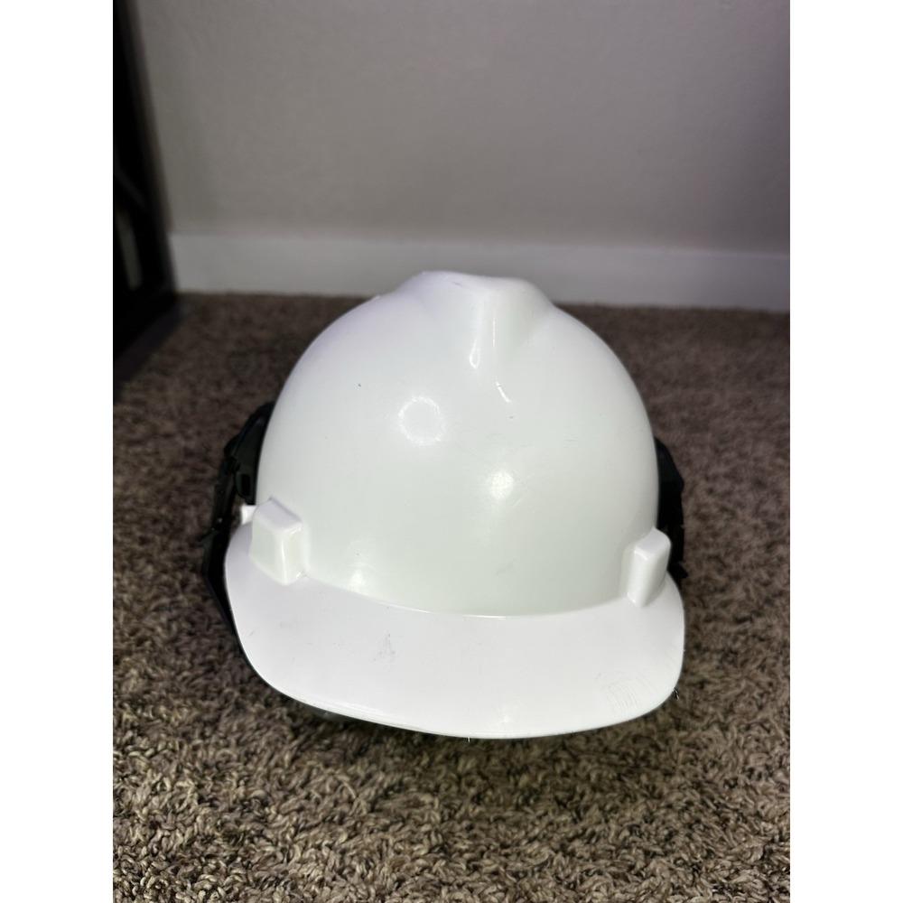 MSA White Protective Hard Hat Helmet Medium Type 1 Class E Construction Mining - Picture 2 of 7